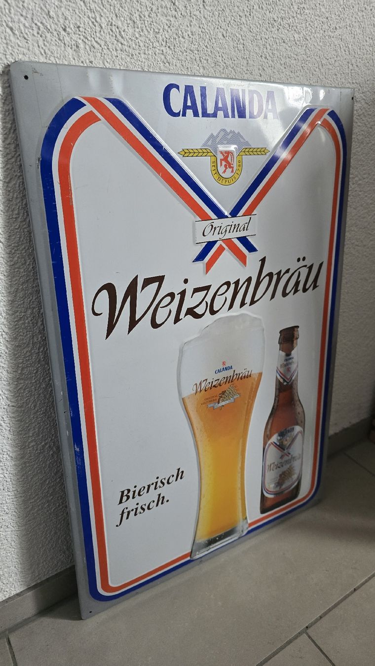 Calanda Insegne: Panneau publicitaire CALANDA Original Weizenbräu – Usato da Berolle venduto da gseb90