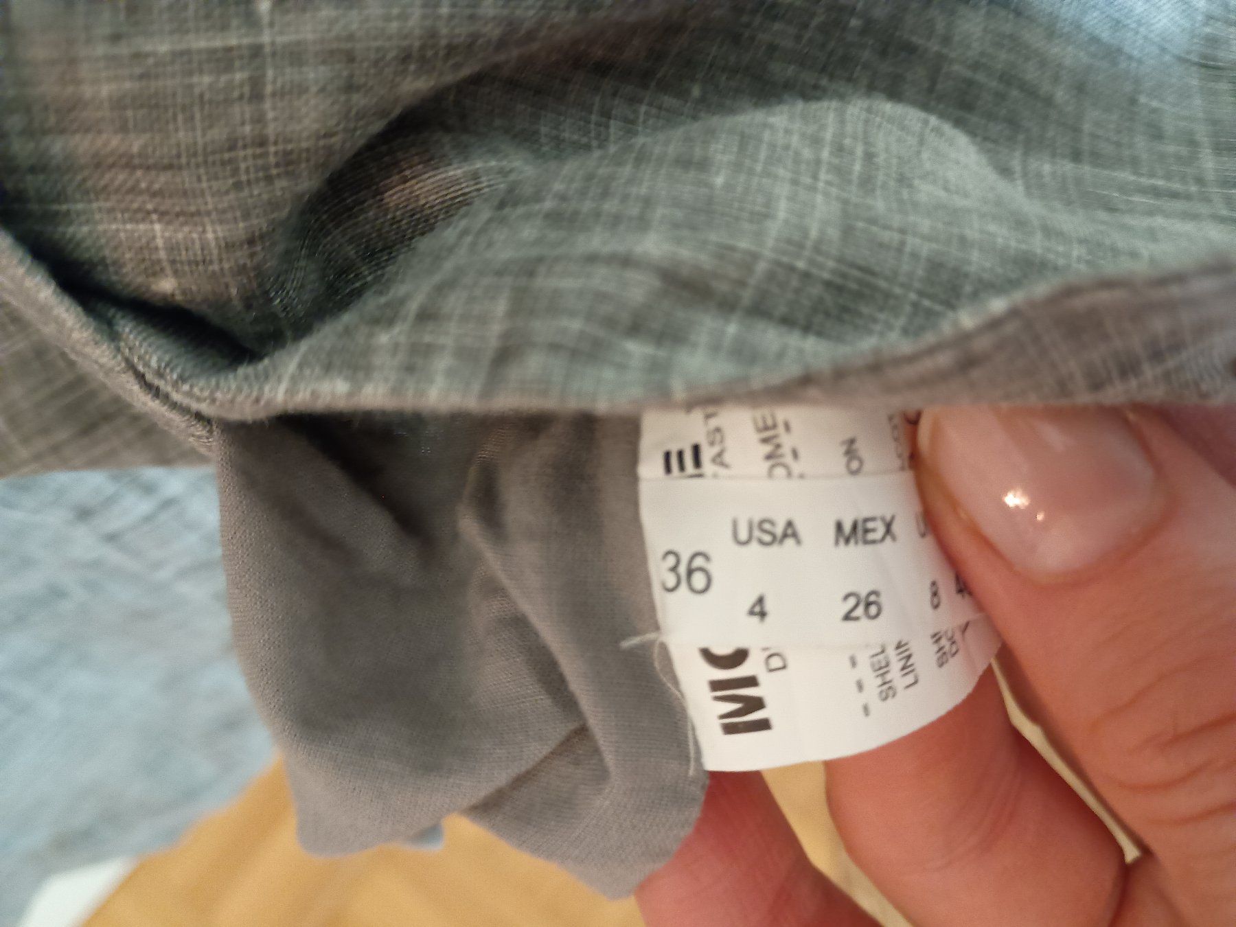 Jacken: Asymmetrische spezielle Leinenbluse/Blazer – Gebraucht aus Zürich von Melianea 6