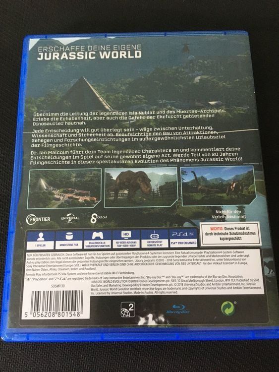 Giochi: Jurassic World Evolution für Playstation 4 / PS4 – Nuovo (secondo la descrizione) da Basel venduto da mgn_ft72 1