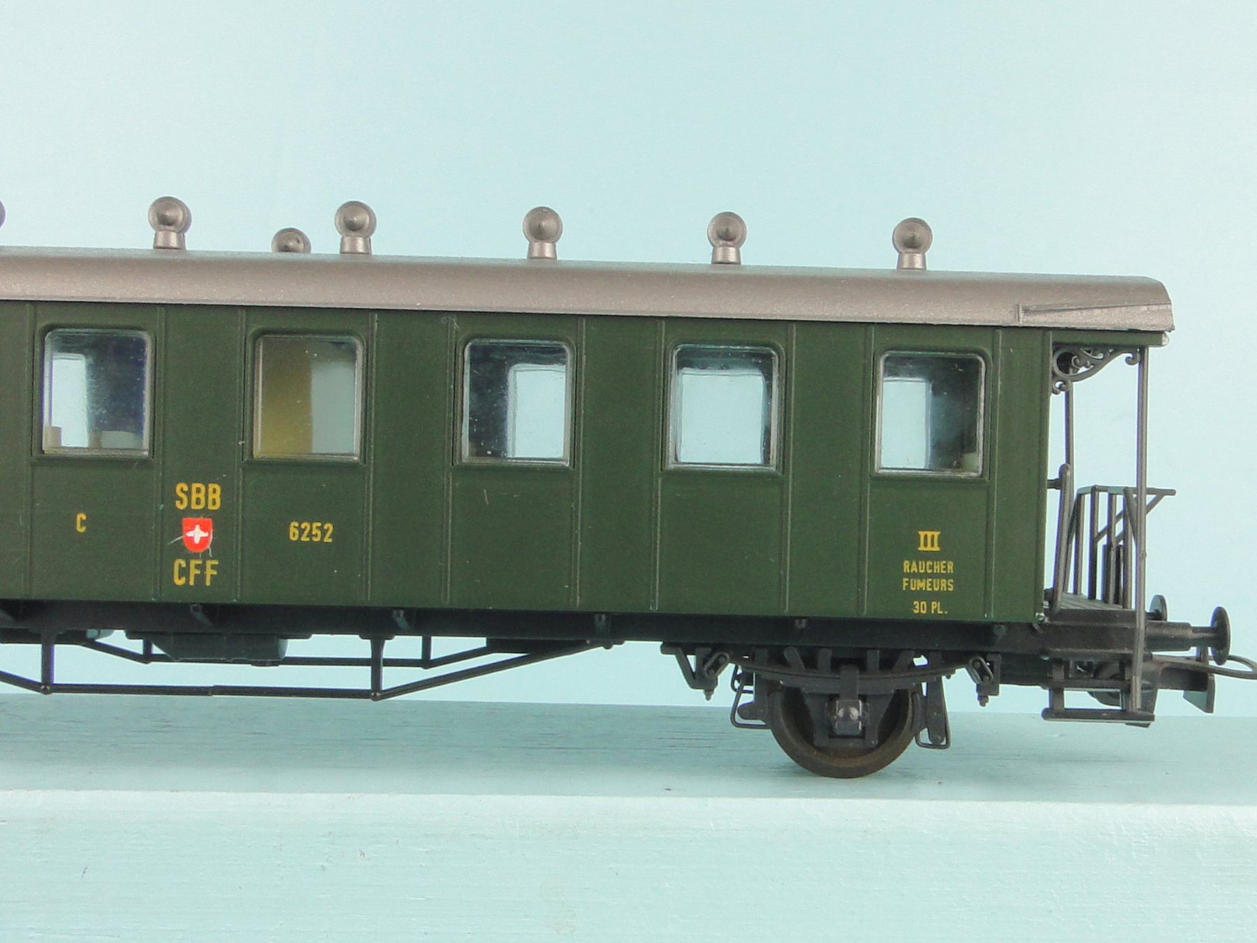 Liliput Modellini di ferrovie: Liliput 269 50 SBB 3 Kl. Oldtimerwagen – Usato da Bülach venduto da cann11 3