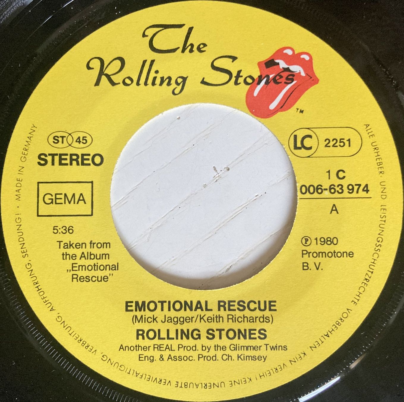 Dischi in vinile: ROLLING STONES - EMOTIONAL RESCUE – Usato da Bottens venduto da hotter-than-hell 2