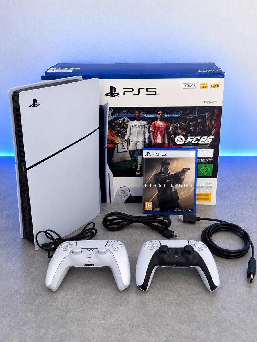 Sony Console: Sony Playstation 5 Slim Disc Edition + 2 Controller – Usato da Spreitenbach venduto da momo5_5