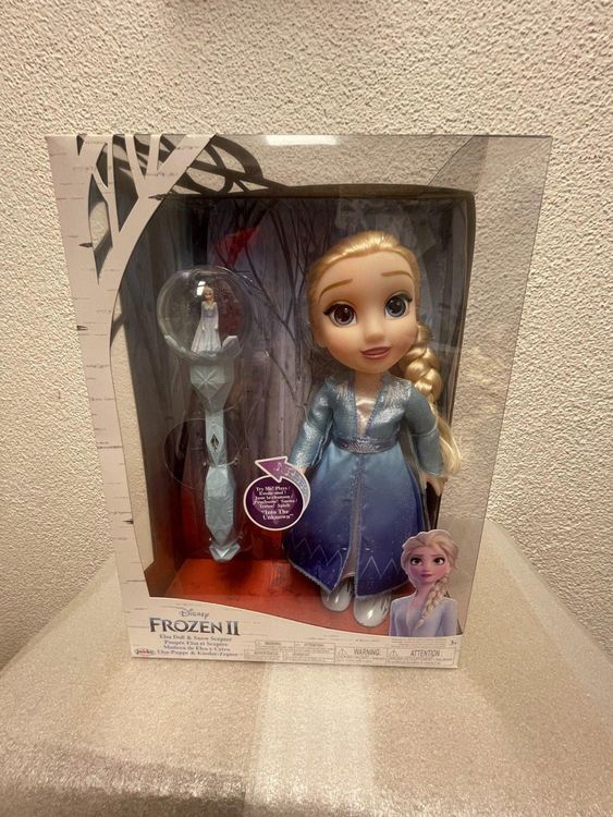 Frozen 2 Elsa Puppe & Zepter mit Licht & Sound neuwertig! (Neu und ...
