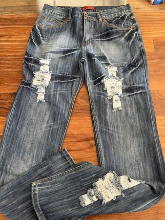 Manomen Herren Jeans, destroyed Look, Gr. 32/32, neuw.