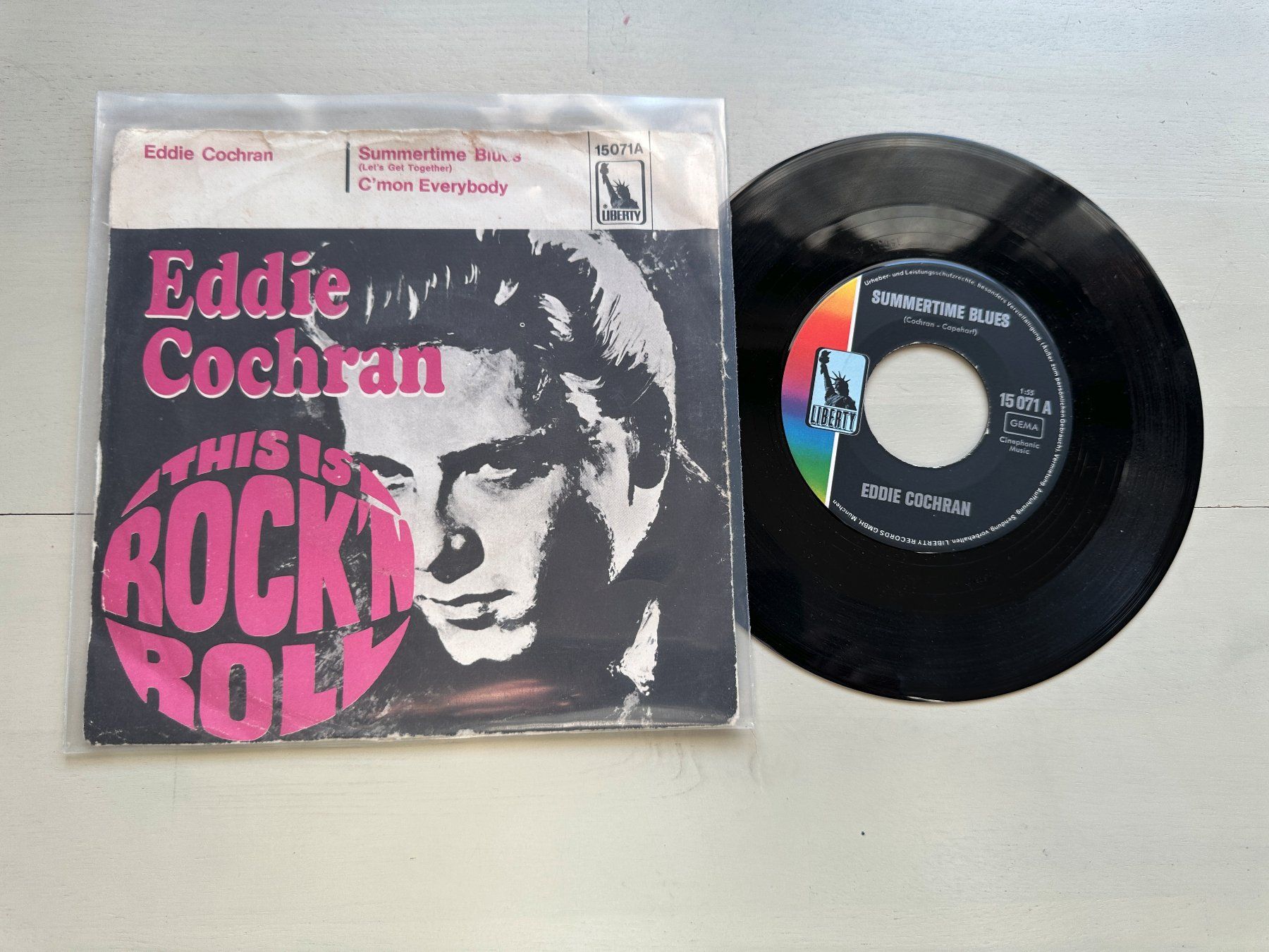 Dischi in vinile: EDDIE COCHRAN Super Single Summertimes Blues Kult Single – Usato da Basel venduto da Partridge