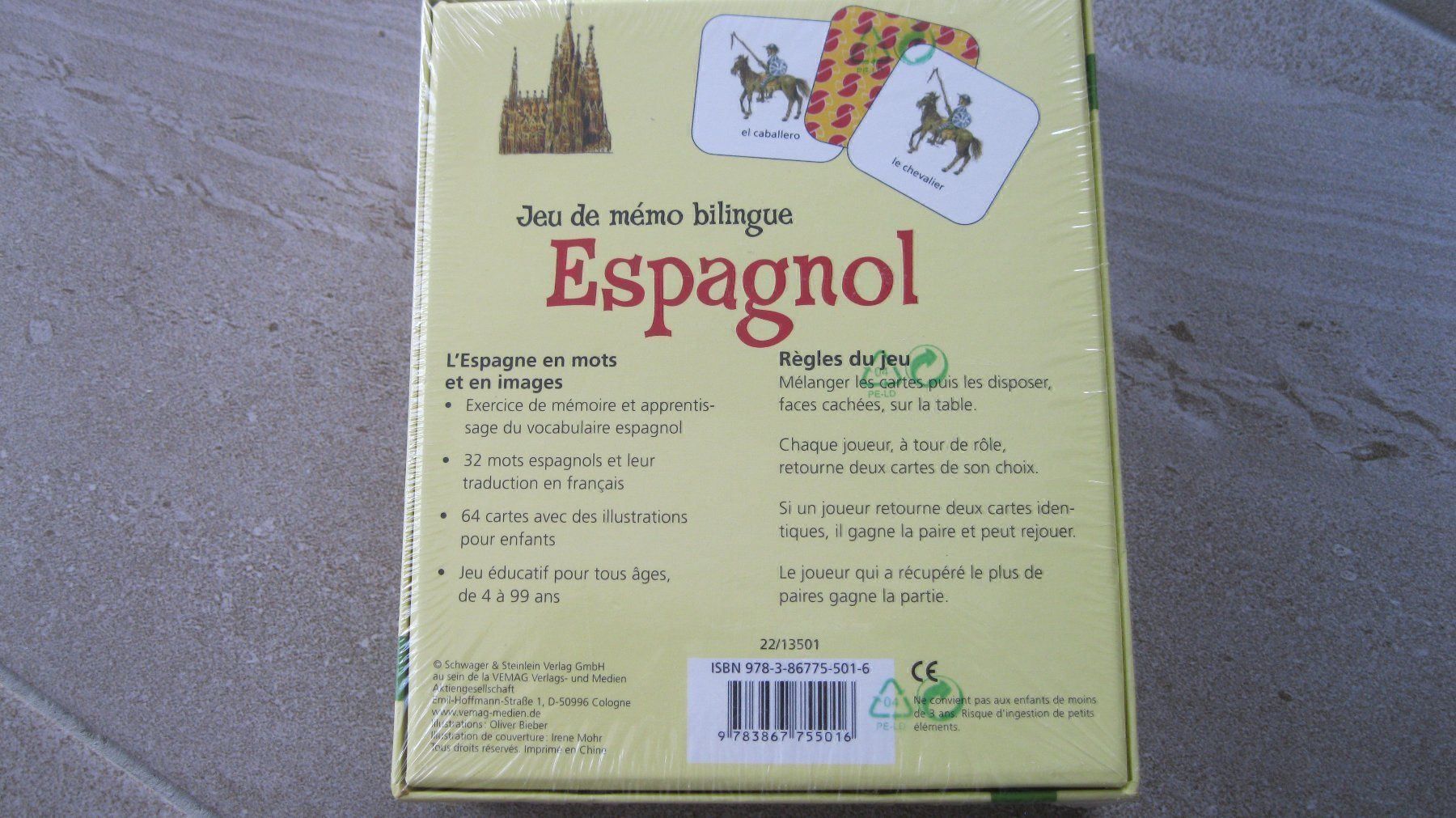 Spiele: Jeu de mémo bilingue Espagnol Neuf – Neu und originalverpackt aus vouvry von -tivoli- 1