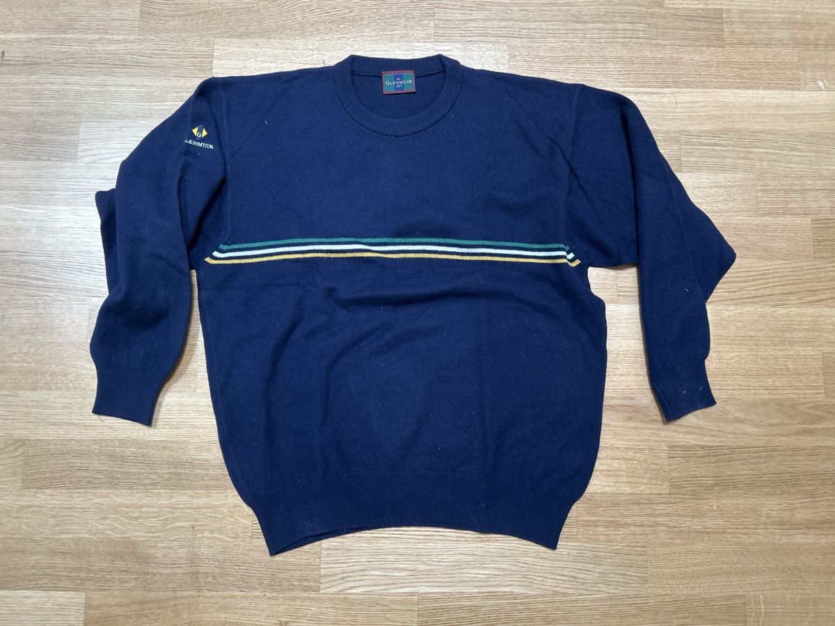Maglioni & Felpe: Pullover Glenmuir dunkelblau Grösse XL gestreift – Usato da Luzern venduto da ThrowbackVintage