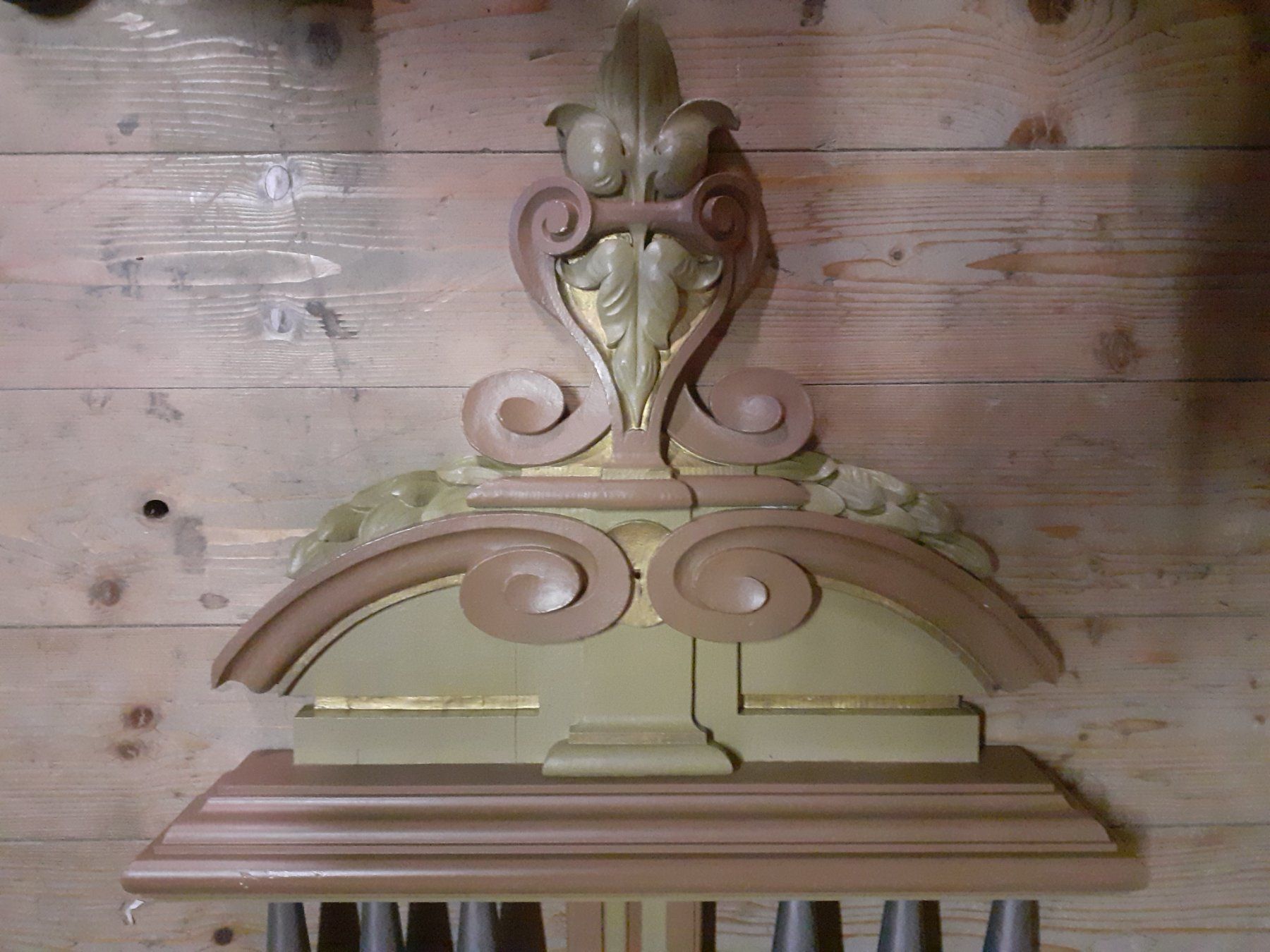 Wurlitzer Musikinstrumente: ❤ 2 Barock Halterungen oder Gestelle mit Orgelpfeifen..👀 – Gebraucht aus Wetzikon ZH von Patina-Art 4