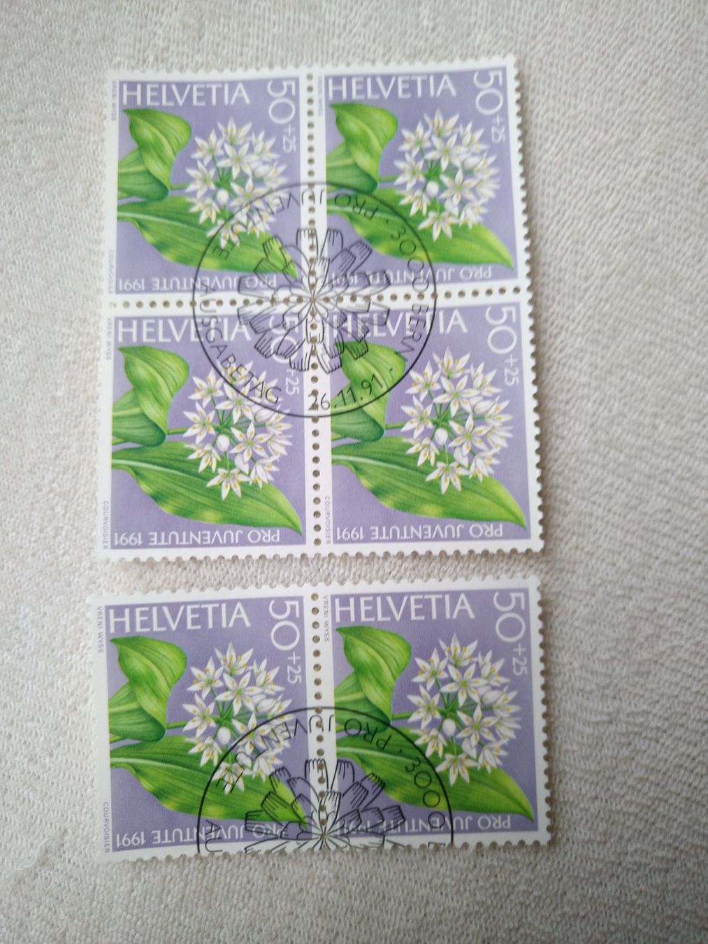 Alle Briefmarken: Pro Juventute 1991 6 Stk – Gebraucht aus Bern von TimonBimon