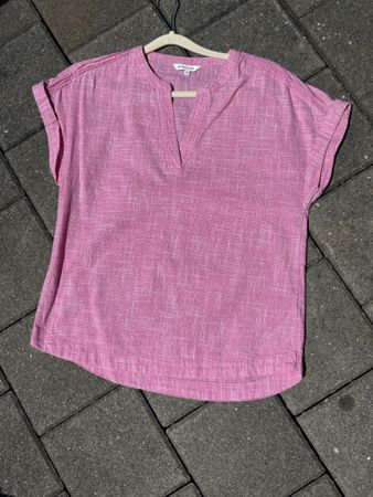 Tom Tailor Bluse Grösse 34 pink Kurzarm neuwertig