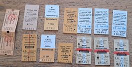 Schweizer Bahntickets Konvolut gebraucht
