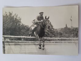 Foto concours hippique 1930 luzern Offizier auf Pferd