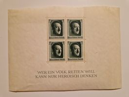 Deutsches Reich Block 7 Adolf Hitler 1937