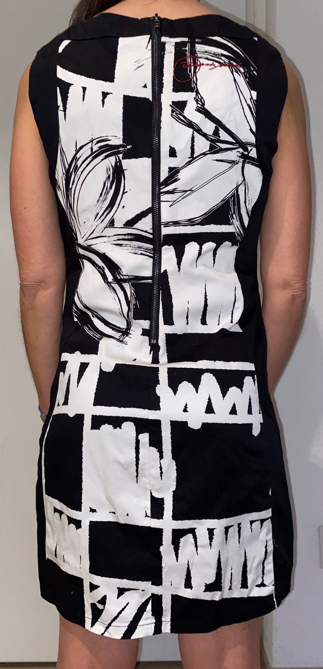 Desigual Kleider: Desigual Kleid schwarz/weiss 38 – Neu (gemäss Beschreibung) aus Altendorf von Ga04 1