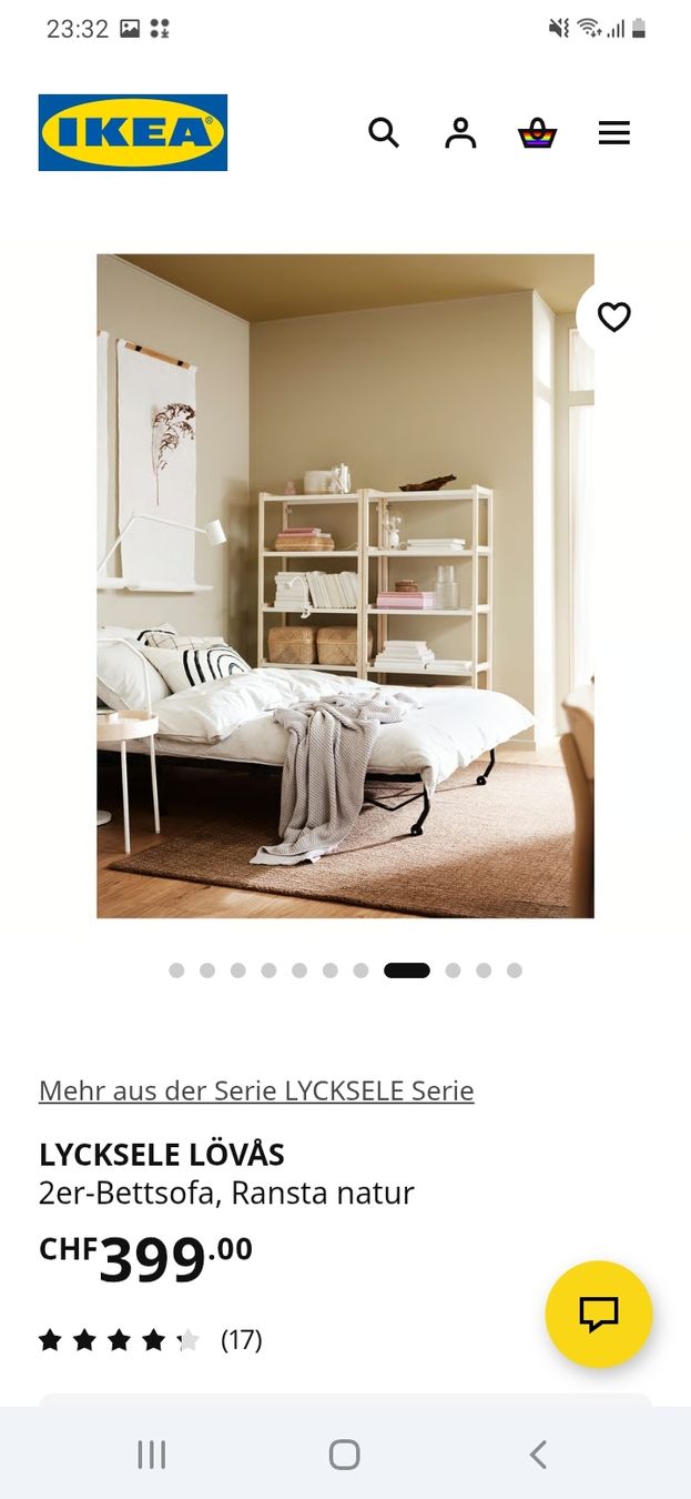 Divani: IKEA LYCKSELE SOFA-BED – Usato da Basel venduto da n23_j8jr 2