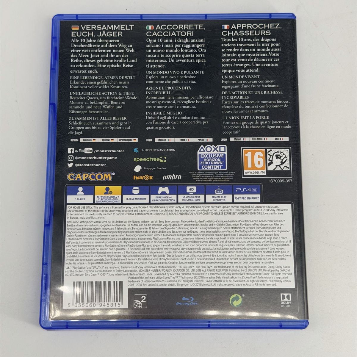 Sony Giochi: Jeu PS4 Monster Hunter World, occasion – Usato da Vessy venduto da _Callidus_ 1