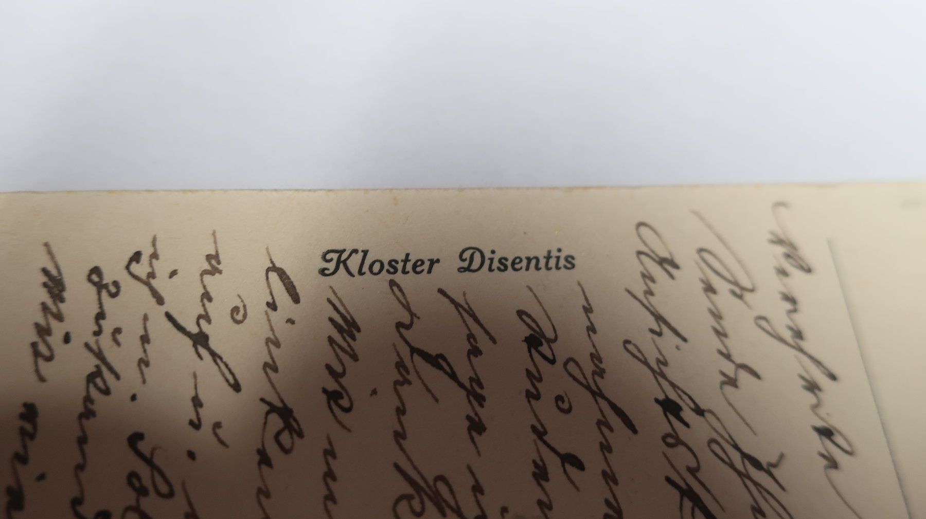Ansichtskarten: Kloster Disentis  1921 – Gebraucht aus Cormoret von Pascalll2001 5