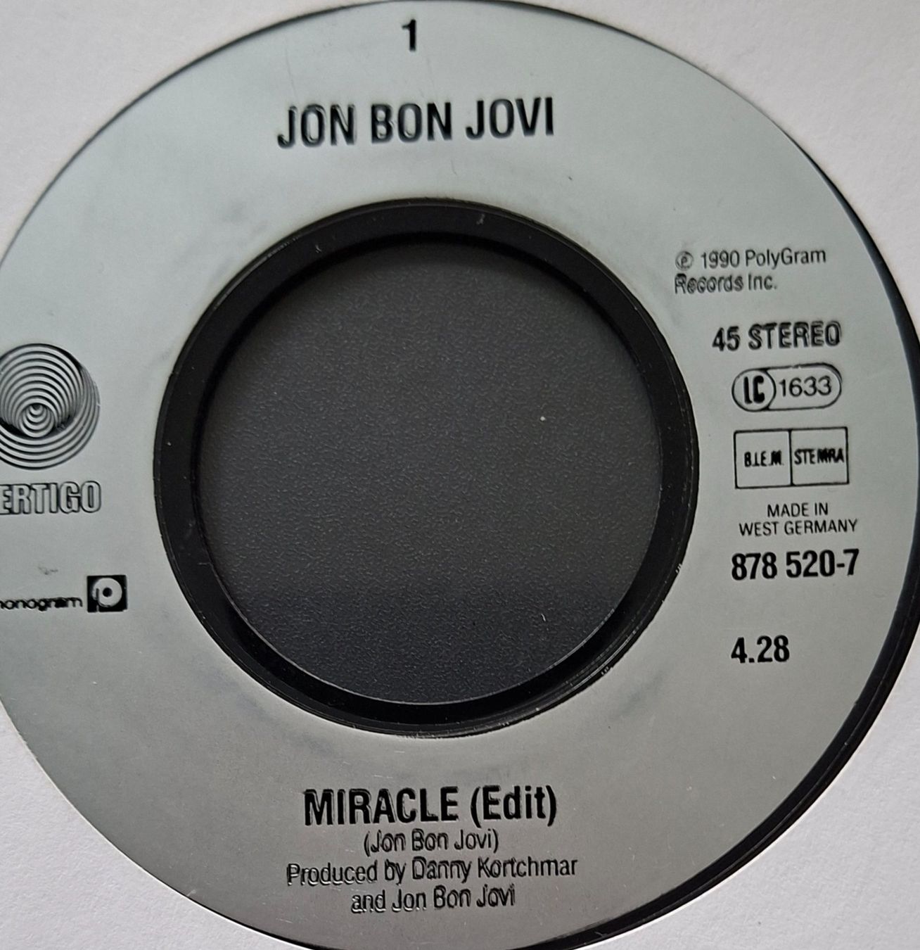 Dischi in vinile: Vinyl-Single Jon Bon Jovi - Miracle – Usato da Langenthal venduto da Modo39