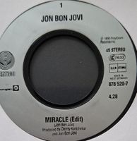 Vinyl-Single Jon Bon Jovi - Miracle