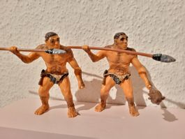 2 figurines préhistorique Papo (similaire à Schleich)