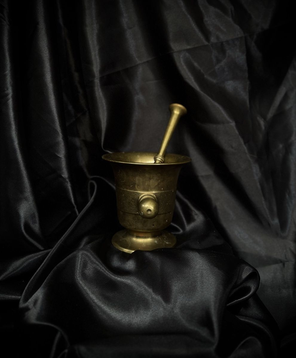 Altro per cucinare: Brass Mortar and Pestle Set used – Usato da Bern venduto da NOKOMETA 1