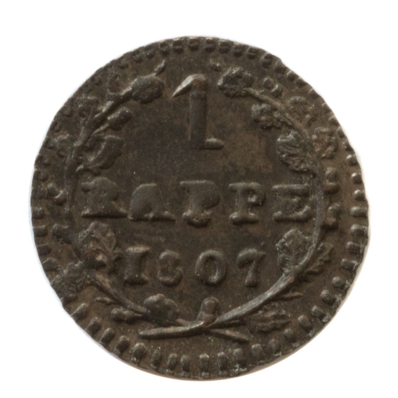Tutti le monete: Vaud 1 Rappe 1807 VD – Usato da Rotkreuz venduto da Swiss-Coins 1