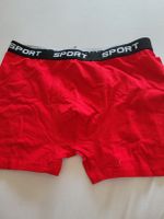 Rote Herren Boxershorts Grösse M Sport