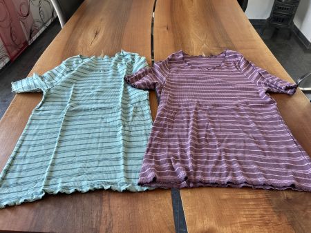 Sommerliches Streifenshirt-Set, Grösse M, Top Zustand