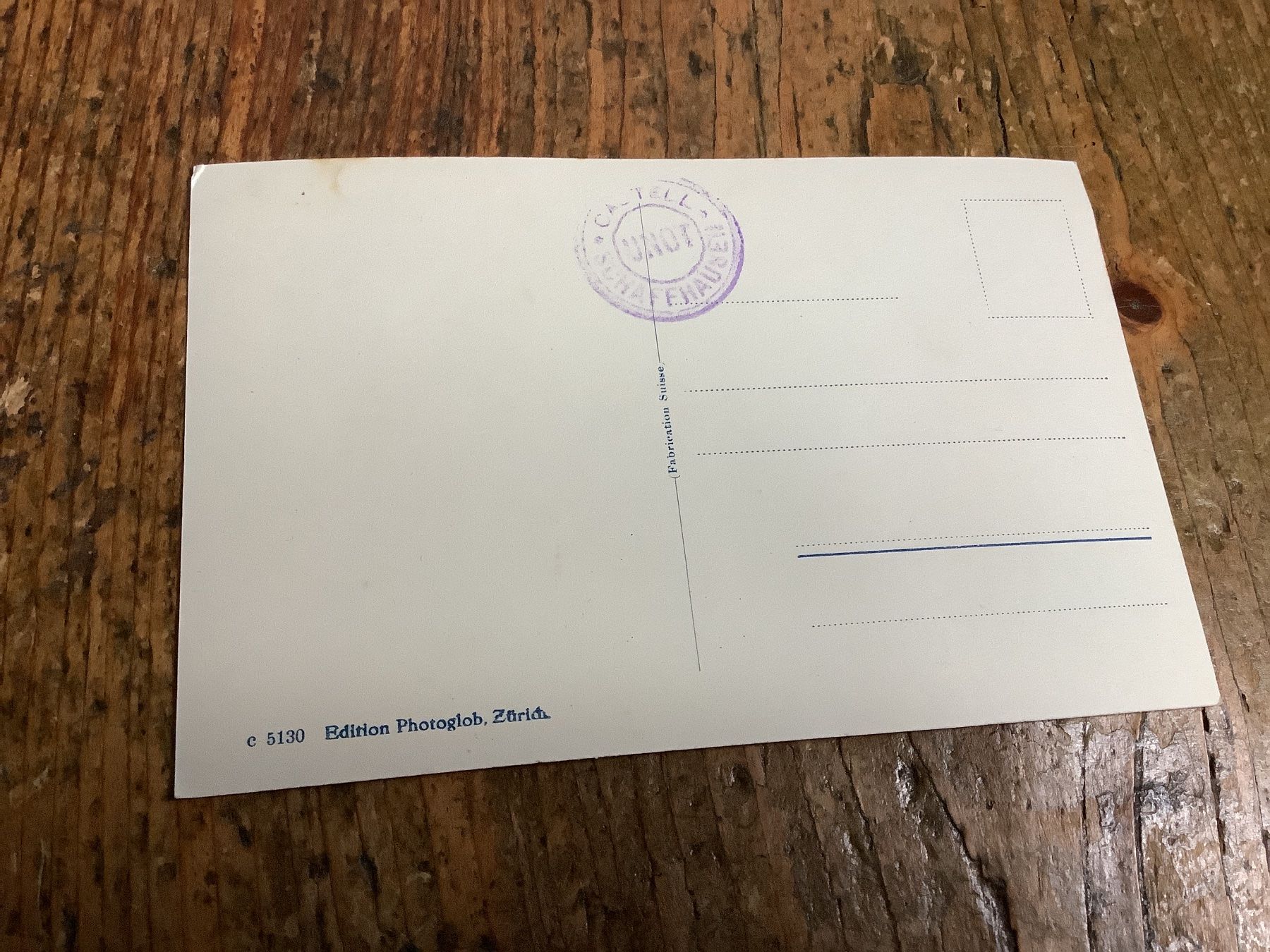 Cartoline postali: Alte Ansichtskarte Schaffhausen Rheinbrücke mit Munot – Usato da Flaach venduto da Monisoldshop 1