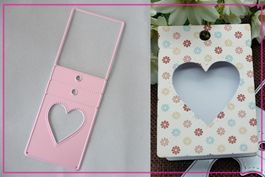 Geschenkanhänger mit Herz - Stanzschablone