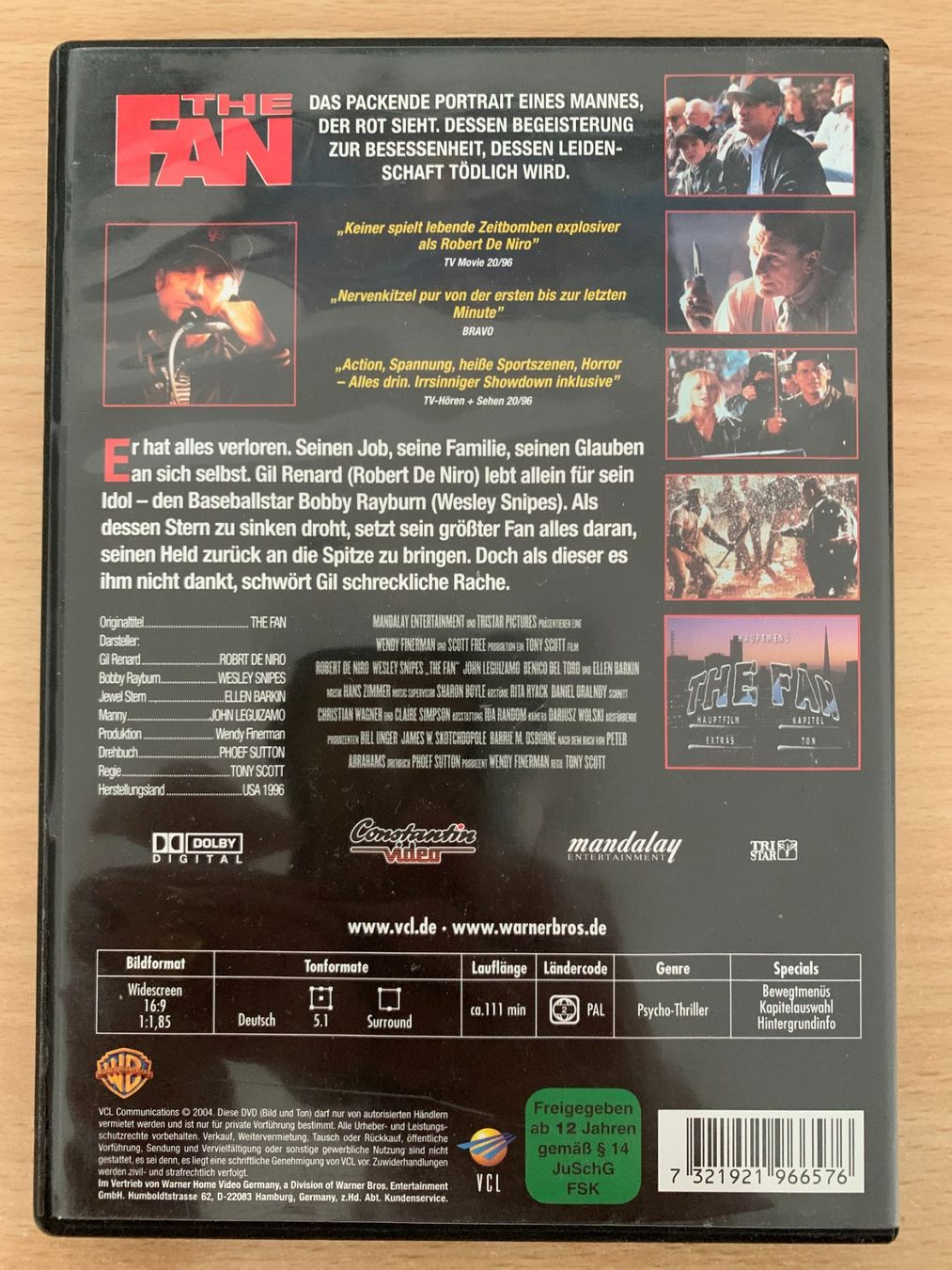 Tutti i DVDs: The Fan – Usato da Zürich venduto da recordman01 1