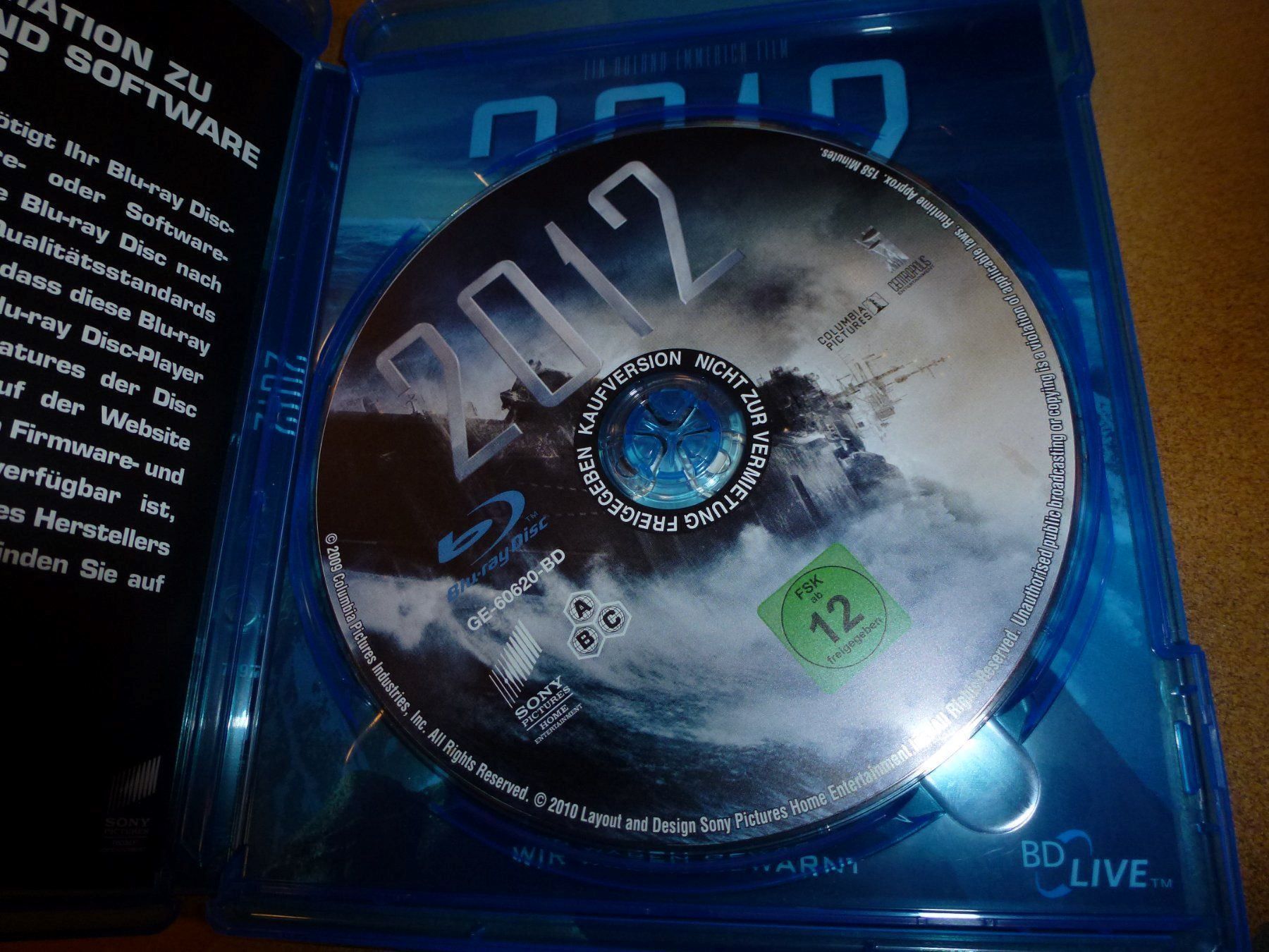 Tutti i DVDs: 2012 (BLU-RAY) – Usato da Olten venduto da Disc-Verkauf 1