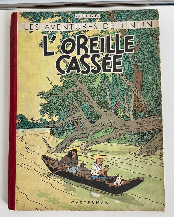 Tintin "L'Oreille Cassée", Ausgabe von 1950, Top Zustand! 1
