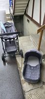 Kinderwagen mit Maxicosi und Babyschalle