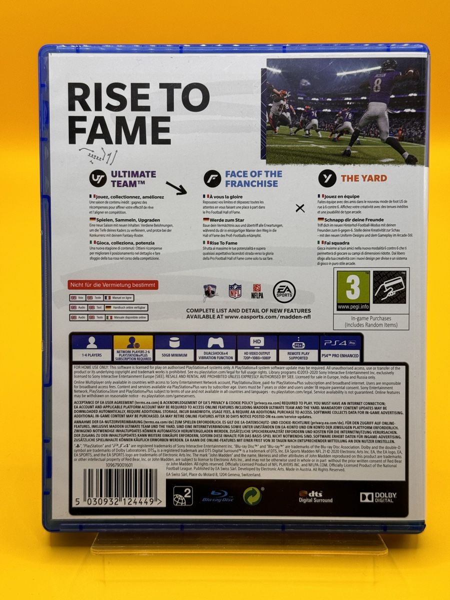 Sony Giochi: Madden NFL 21 Playstation 4 PS4 – Usato da Oberwil b. Zug venduto da silver2024 1