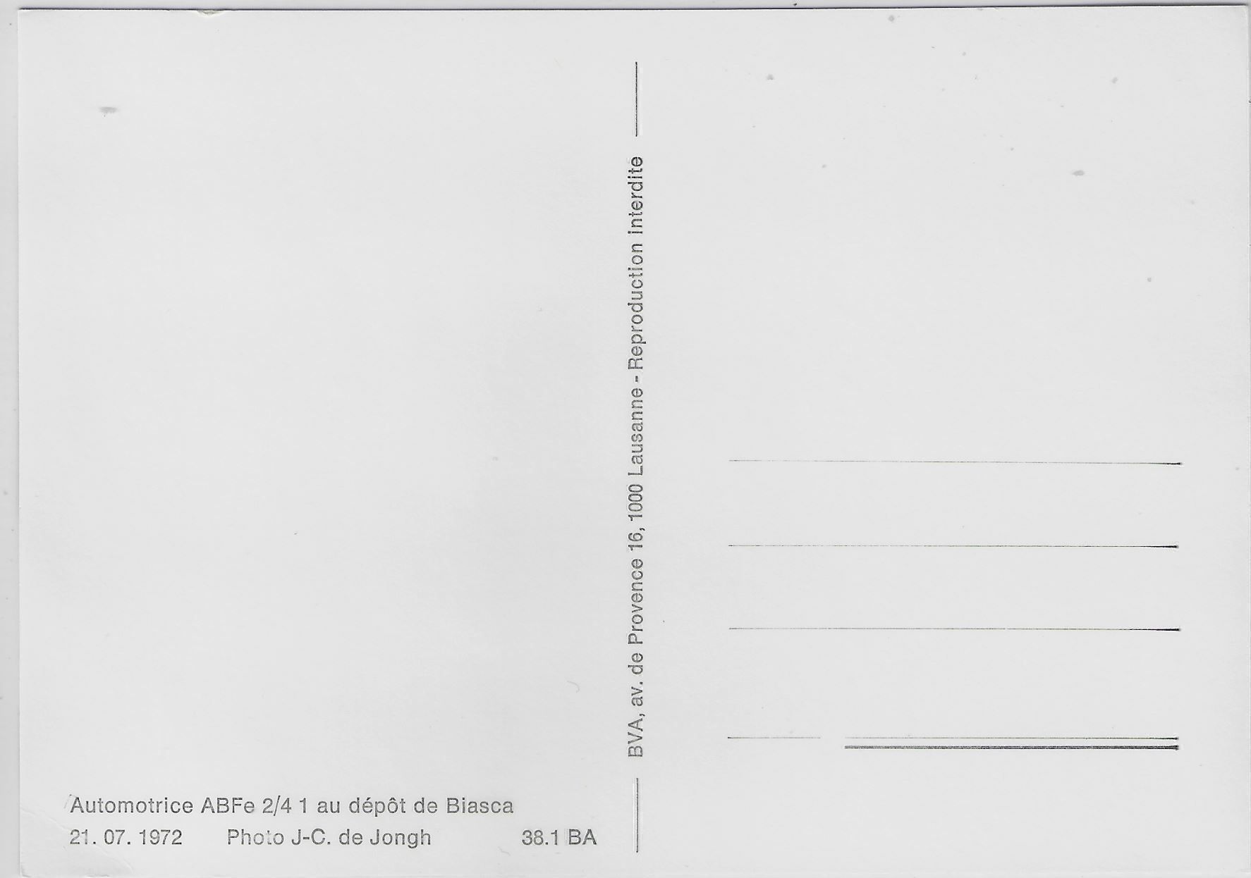 Cartoline postali: Bahnhof Biasca Bahn ABFe 2/4  Depot Gare – Antico da Ettingen venduto da Kartenplanet 1