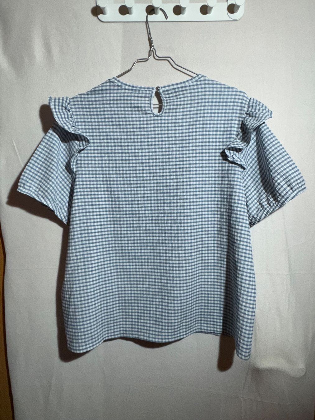C&A Camicette: Kariertes Oberteil mit Rüsche von C&A Gr. L – Usato da Grosswangen venduto da SALE_SALE_SALE 5
