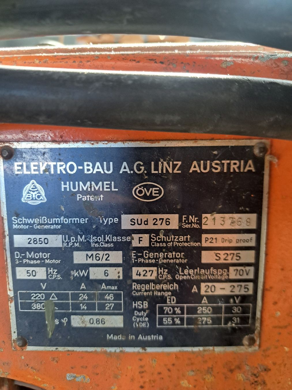 Löten & Schweissen: Schweisanlage Elektroden – Gebraucht aus Walenstadt von Ch.Linder 1