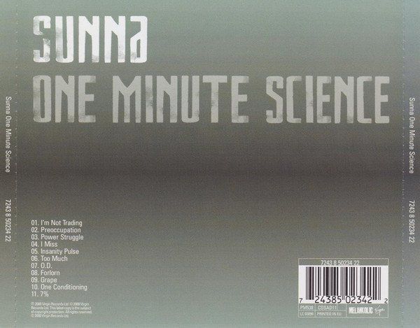 CD: Sunna – One Minute Science – Usato da St.Gallen venduto da jalamusic 1