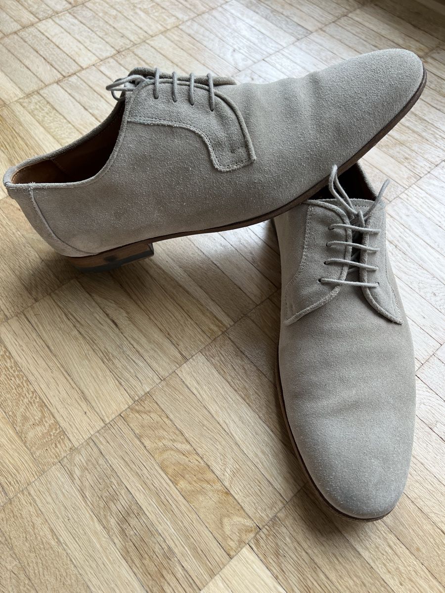 Navyboot Chaussures hommes: NAVYBOOT Herrenschuhe aus Wildleder Gr. 41, Grau – D'occasion à Kilchberg ZH par froschli0_0 1