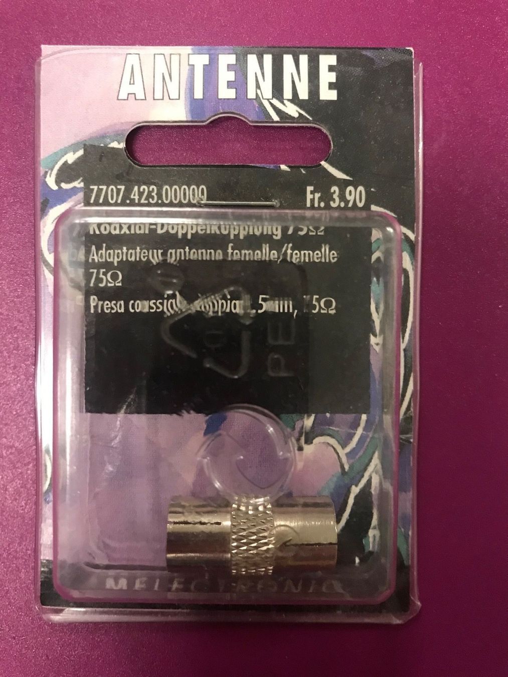 Unità & Adattatore: Adapter Koaxial-Doppelkupplung neu – Nuovo e nell'imballaggio originale da Chur venduto da tompastis