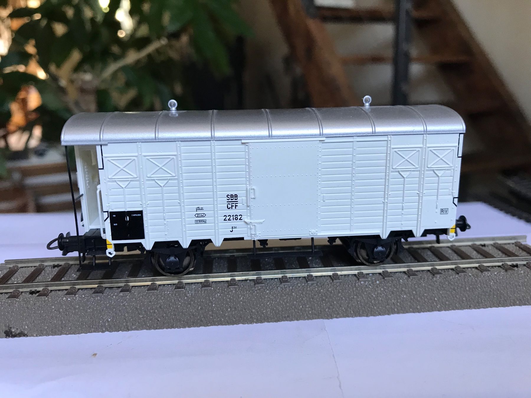 Roco Modellini di ferrovie: roco güterwagen mit bremserhaus der SBB – Usato da Liestal venduto da ozo2005 3