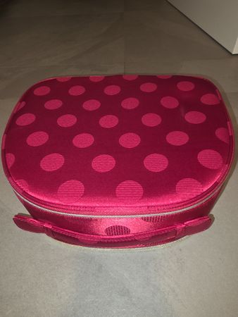 Trousse de toilette rouge à pois,neuve