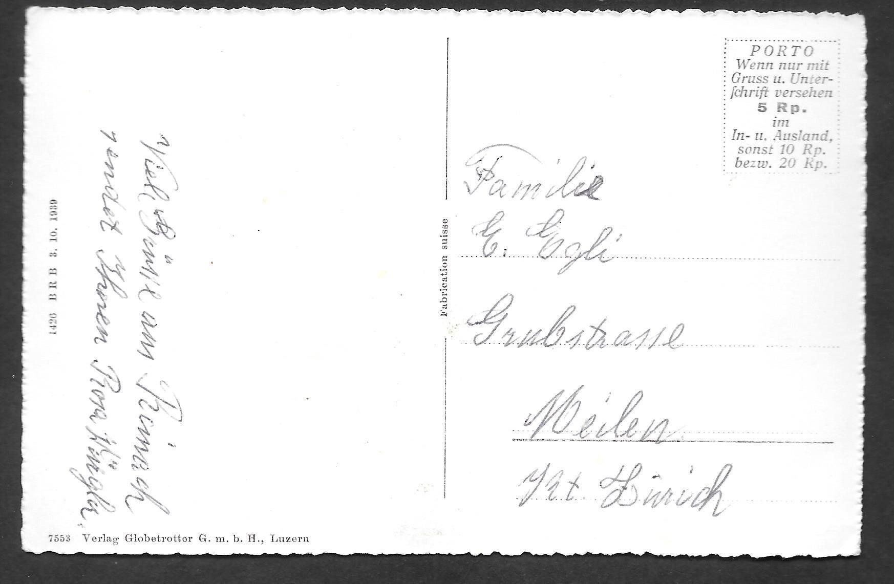 Cartoline postali: Reinach Gesamtansicht – Usato da Olten venduto da clotaldi 1