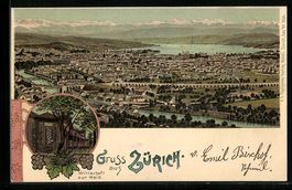 Litho Zürich, Gasthaus zur Weid, Teilan
