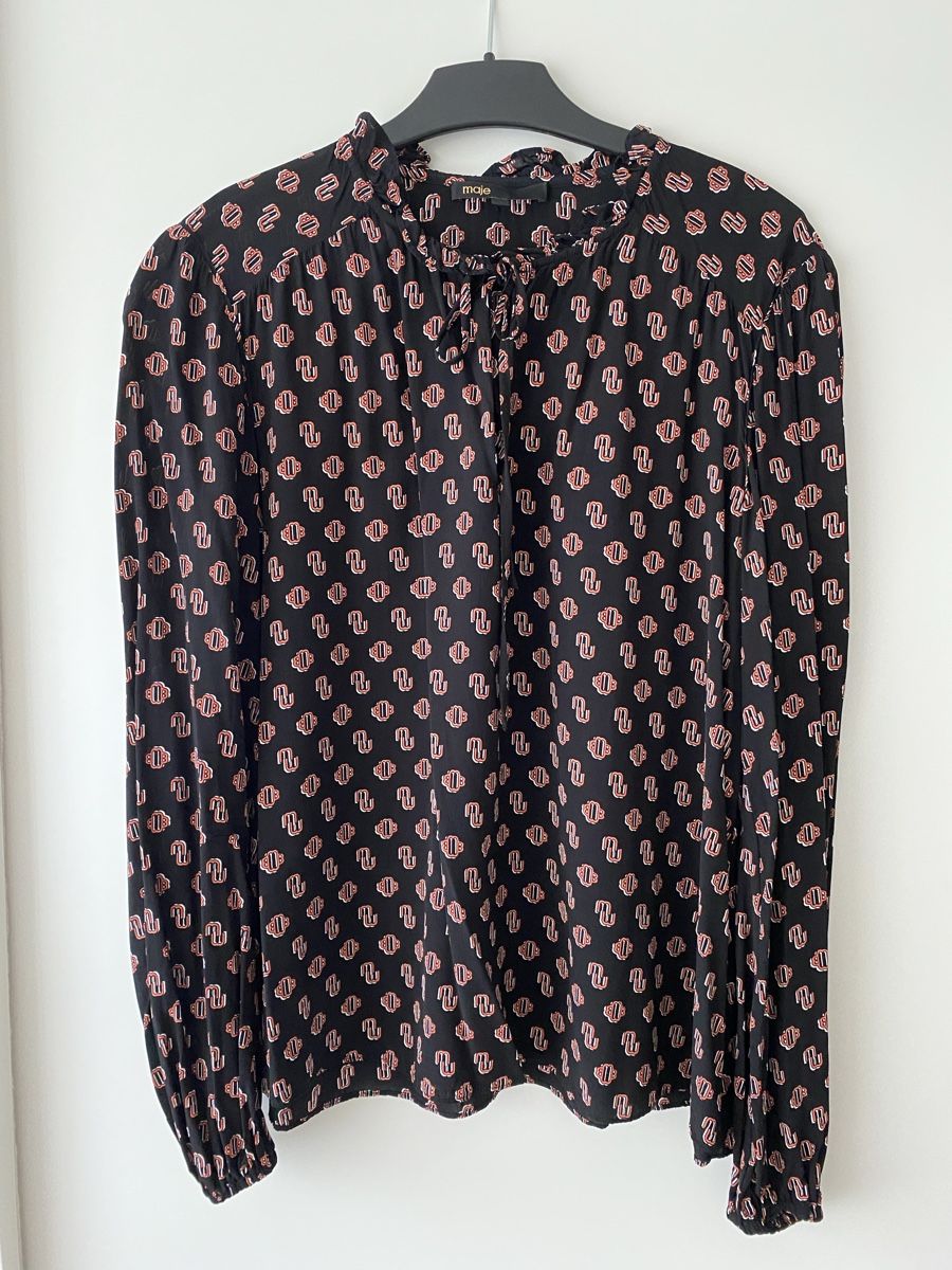 Maje Camicette: Maje Bluse, mit klassischem Maje Muster, Grösse 38 – Usato da Winterthur venduto da marisole4