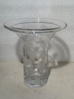 Vase Léopard transparent en verre et cristal