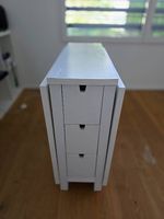 IKEA NORDEN Klapptisch mit 6 Schubladen