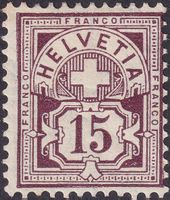 1906, Ziffern, Nr.85 (Wz. Kreuz) ungebraucht, Kat: 125.-