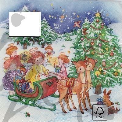 Tovaglioli: Serviette xmas angels (1230) 2Stk. – Nuovo (secondo la descrizione) da Schlatt TG venduto da kreativ-atelier